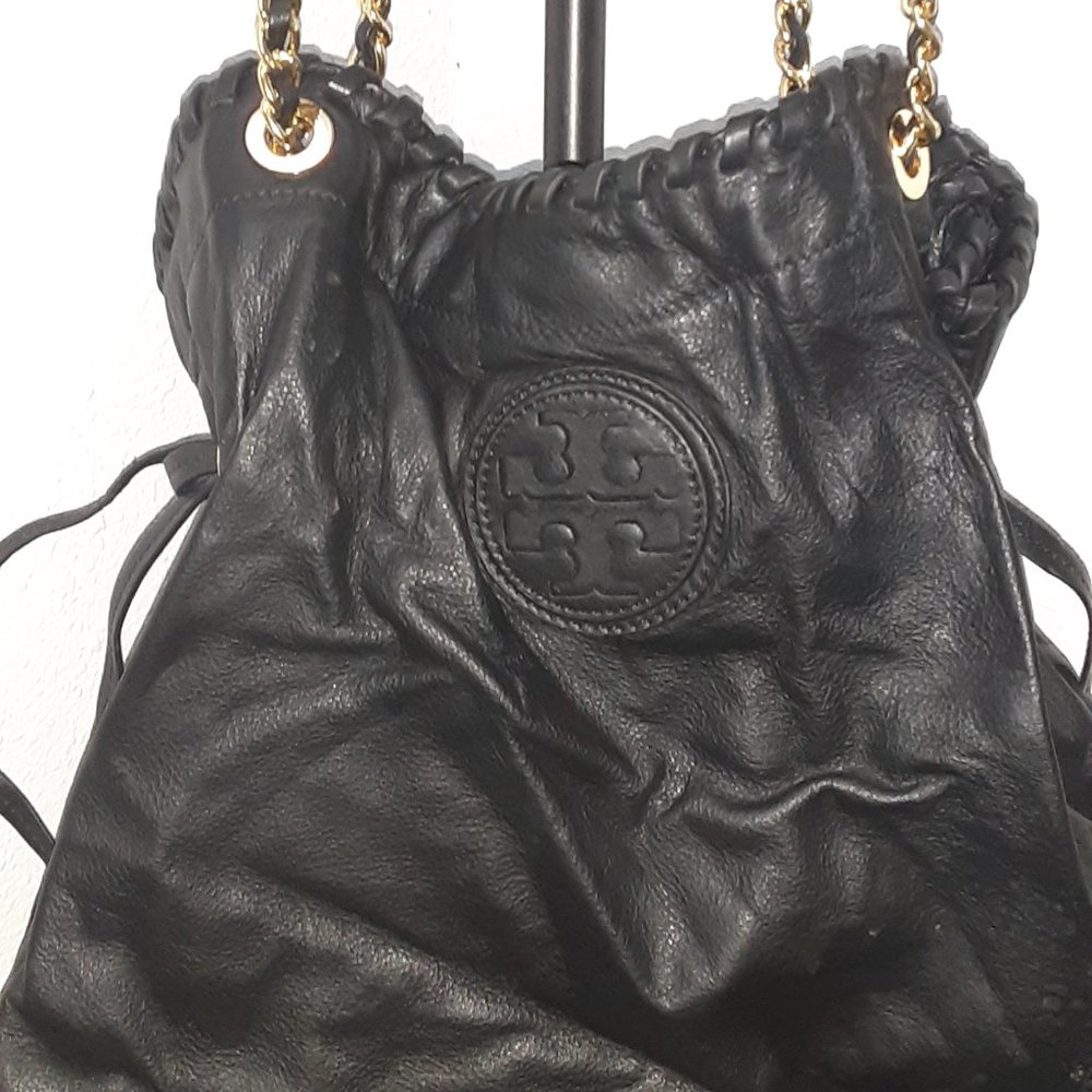 Tory Burch drawstring bag black